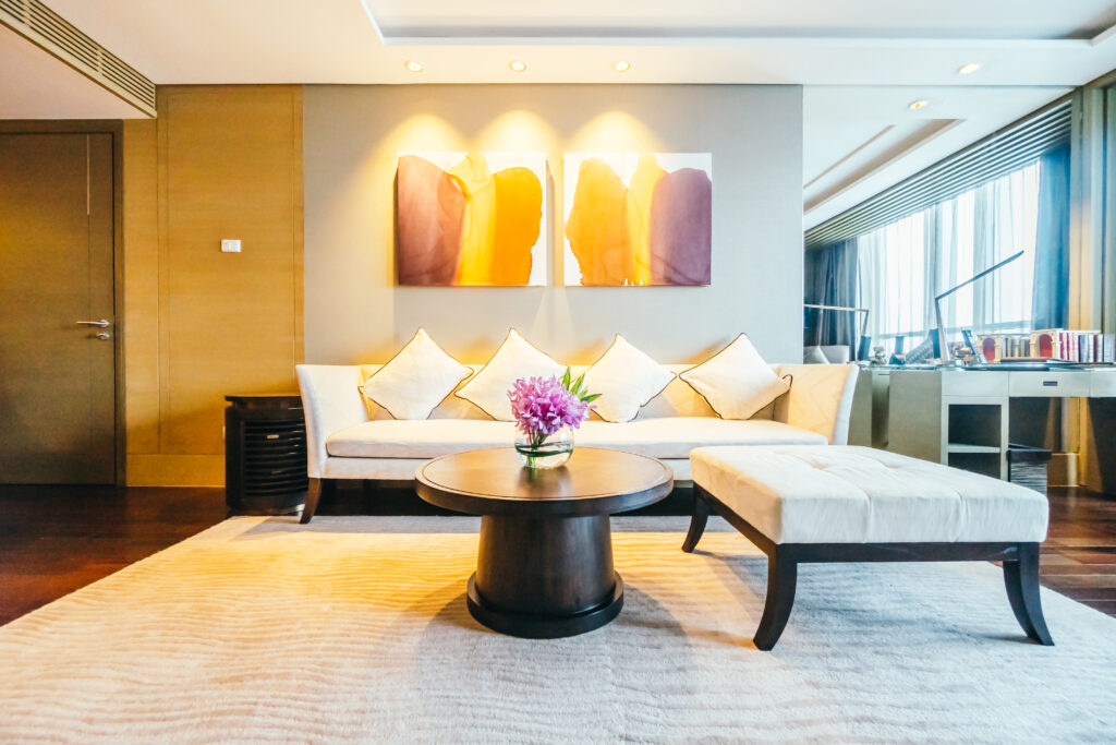 BANGKOK, THAILAND - AUGUST 12 2016: Beautiful luxury living room